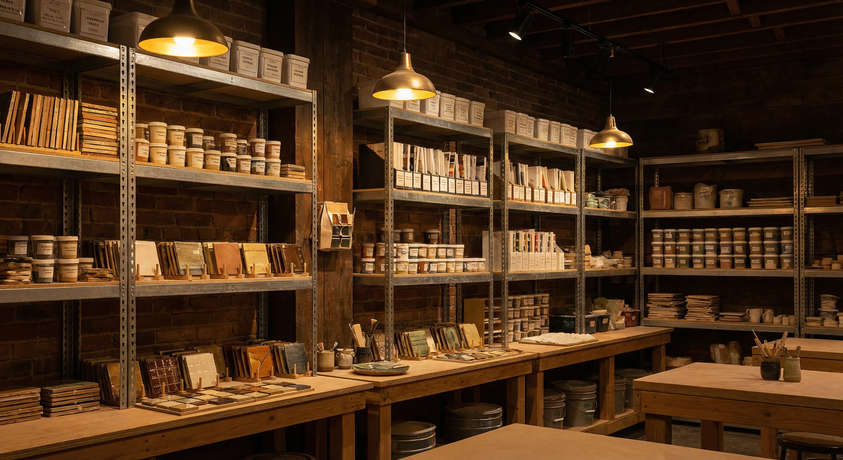 Material archive shelves
